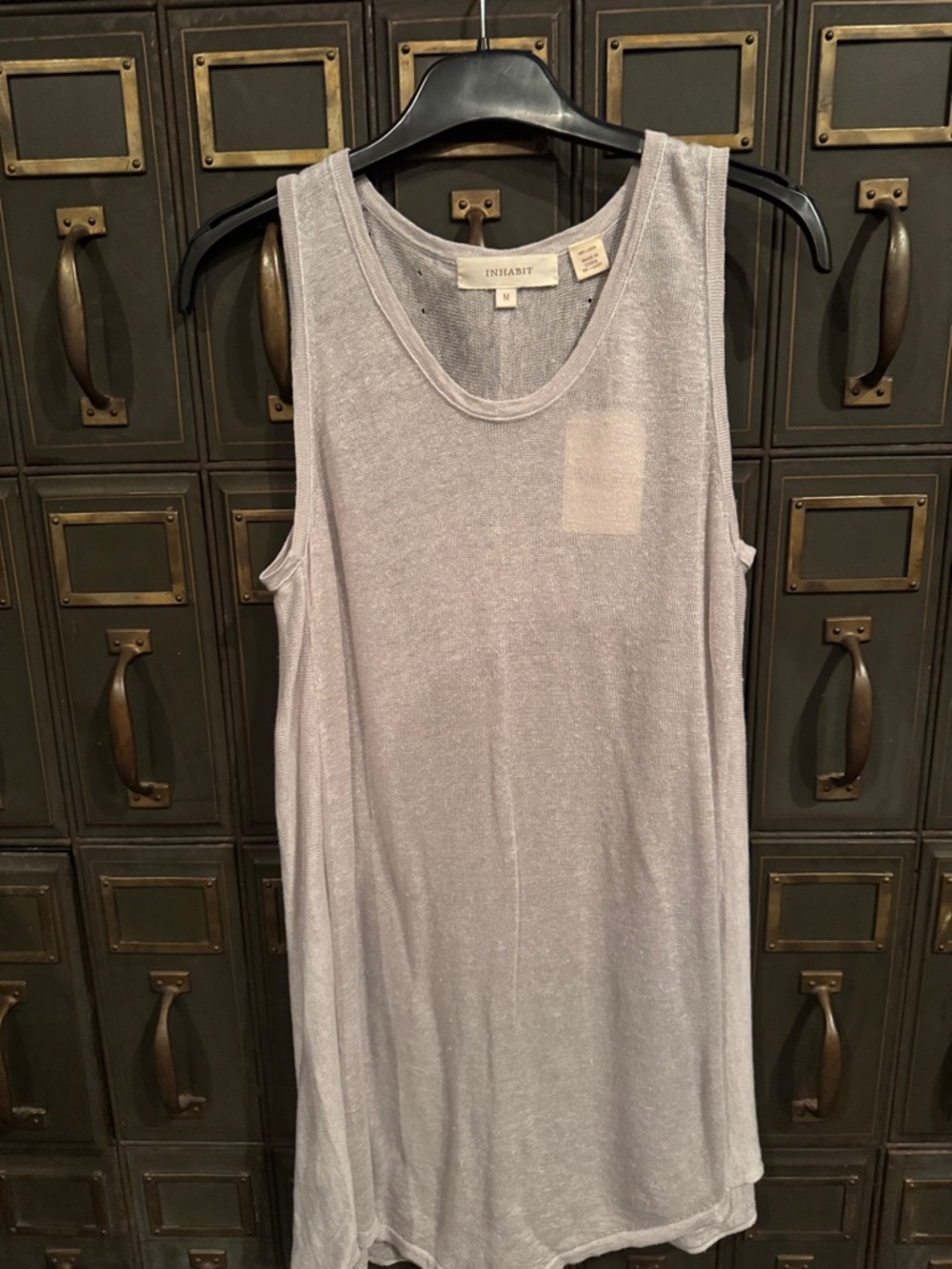 Inhabit linen tank